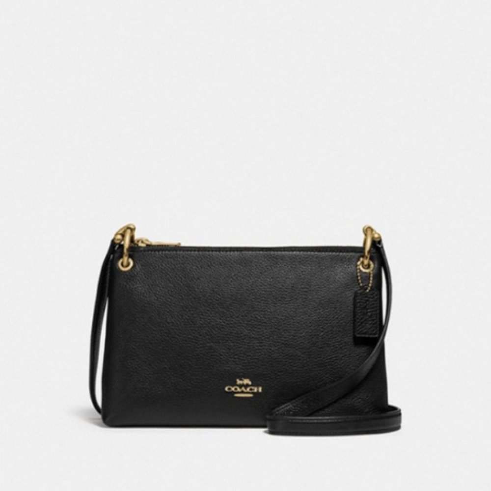 Coach Mia crossbody- Gold/Black NWT